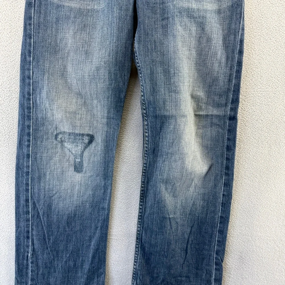 Vintage Levis Jeans Men's 30x34 Fit 30x27 Hemmed Dark Wash Baggy Loose Faded y2k